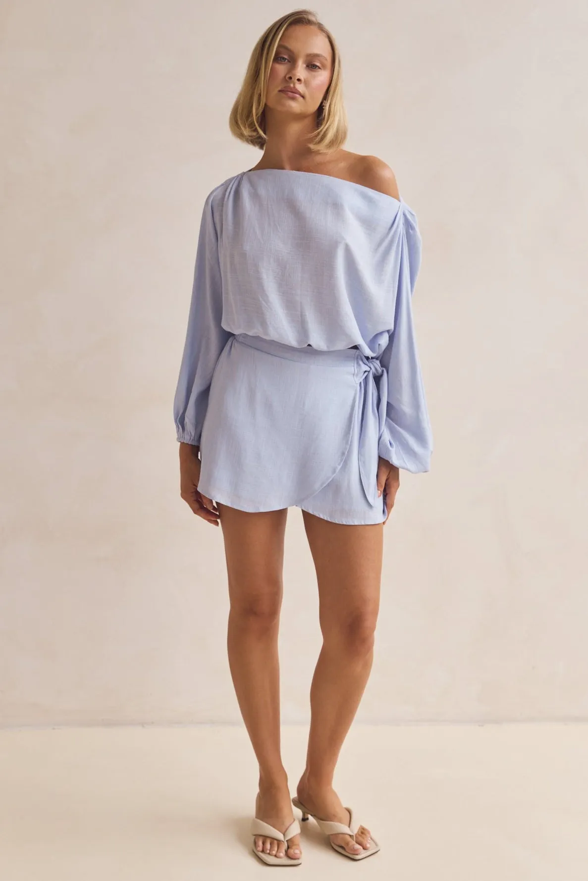 Myra Skort (Blue) sold by Runway Scout