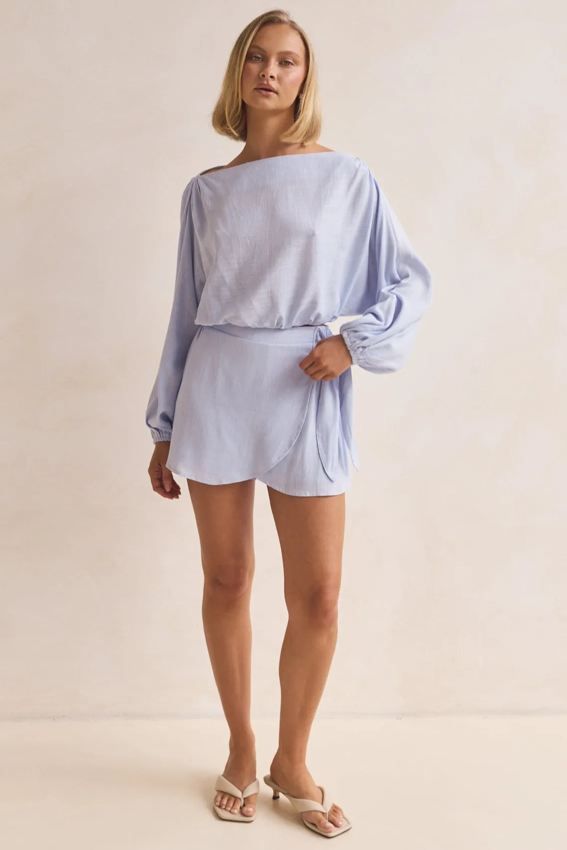 Myra Top (Blue) sold by Runway Scout product image thumbnail 3