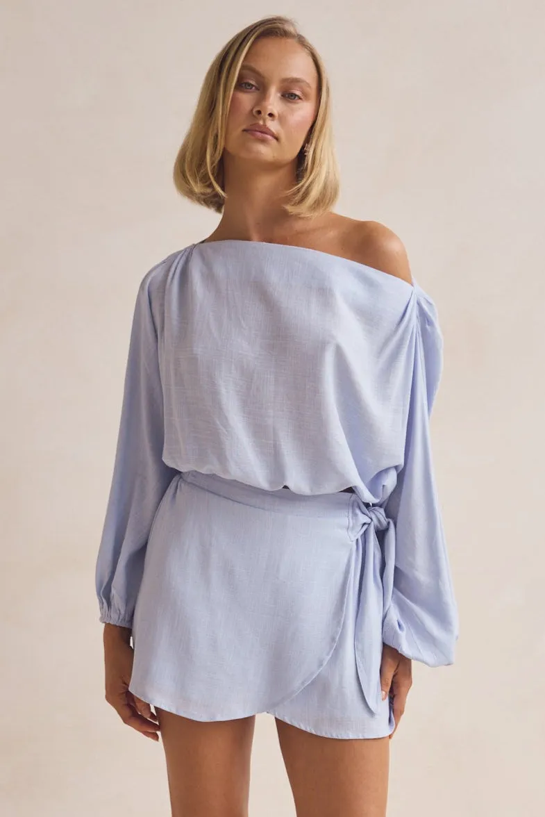 Myra Top (Blue) sold by Runway Scout product image thumbnail 4