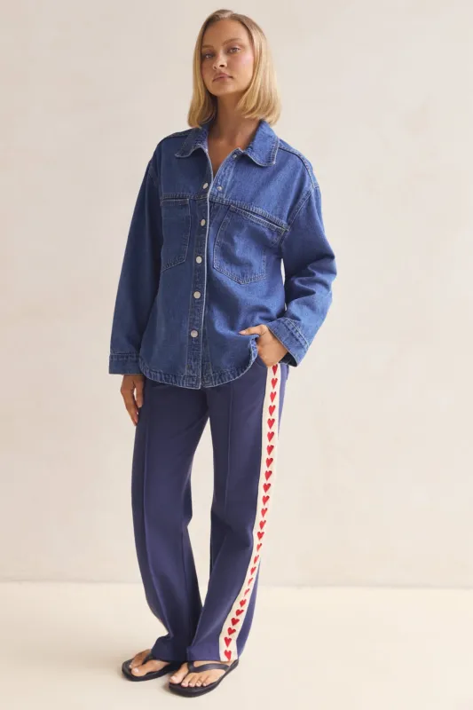 Clara Pant (Blue) sold by Runway Scout