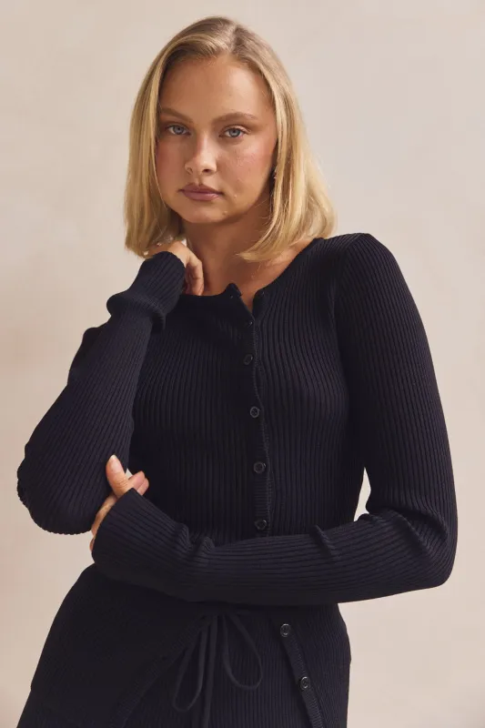 Saffron Top (Black) sold by Runway Scout