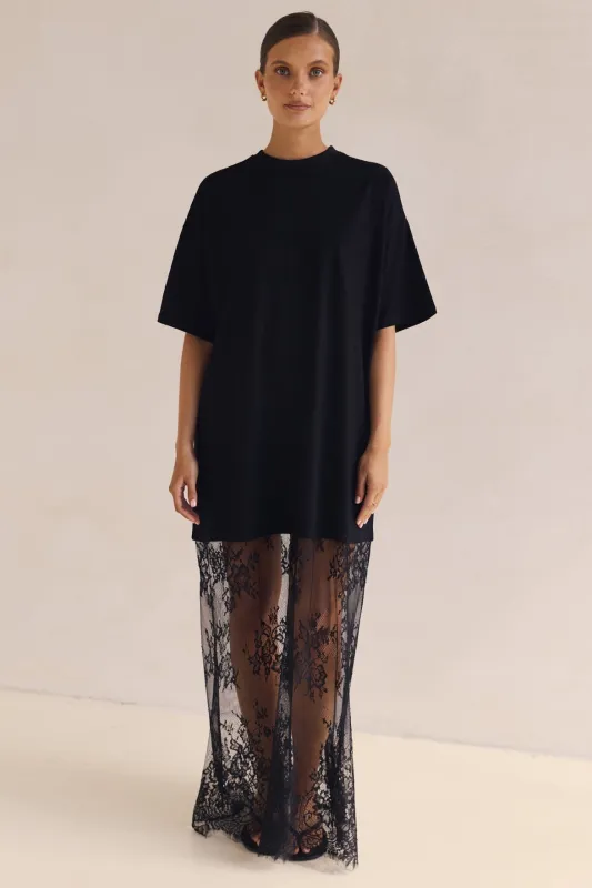 Ophelia Maxi Dress (Black) sold by Runway Scout