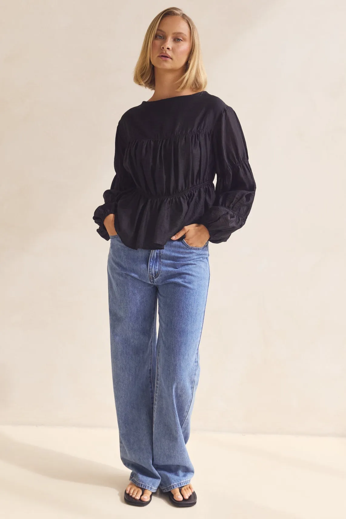 Indra Top (Black) sold by Runway Scout