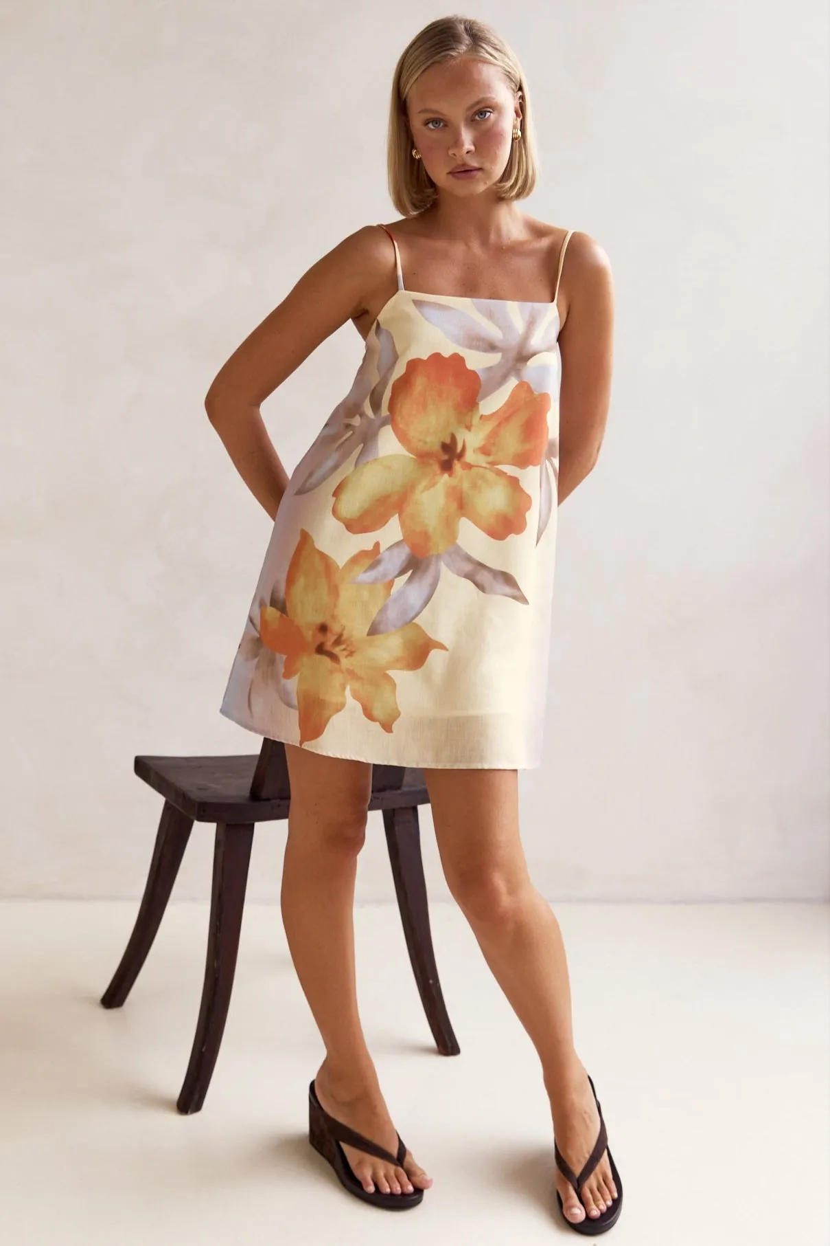 Lily Mini Dress (Butter) sold by Runway Scout