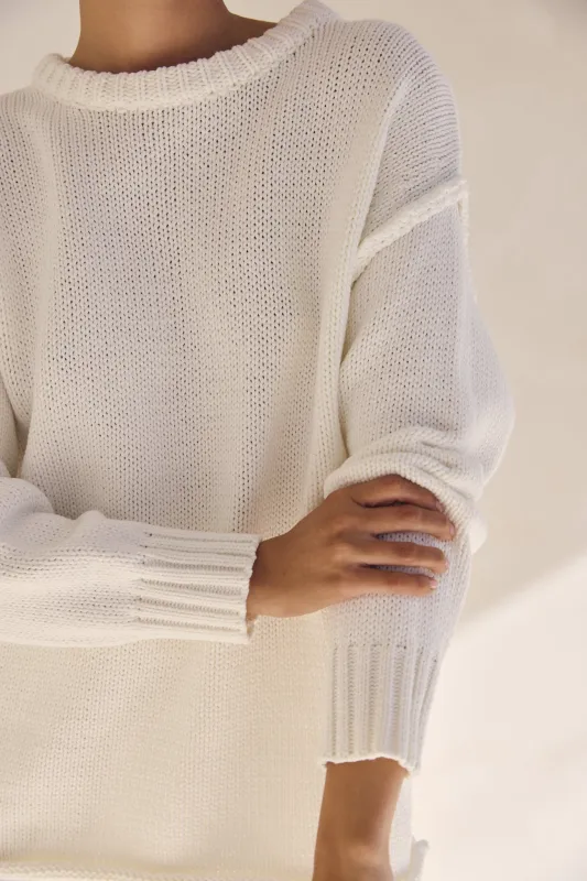 Willow Knit Jumper (Cream) sold by Runway Scout