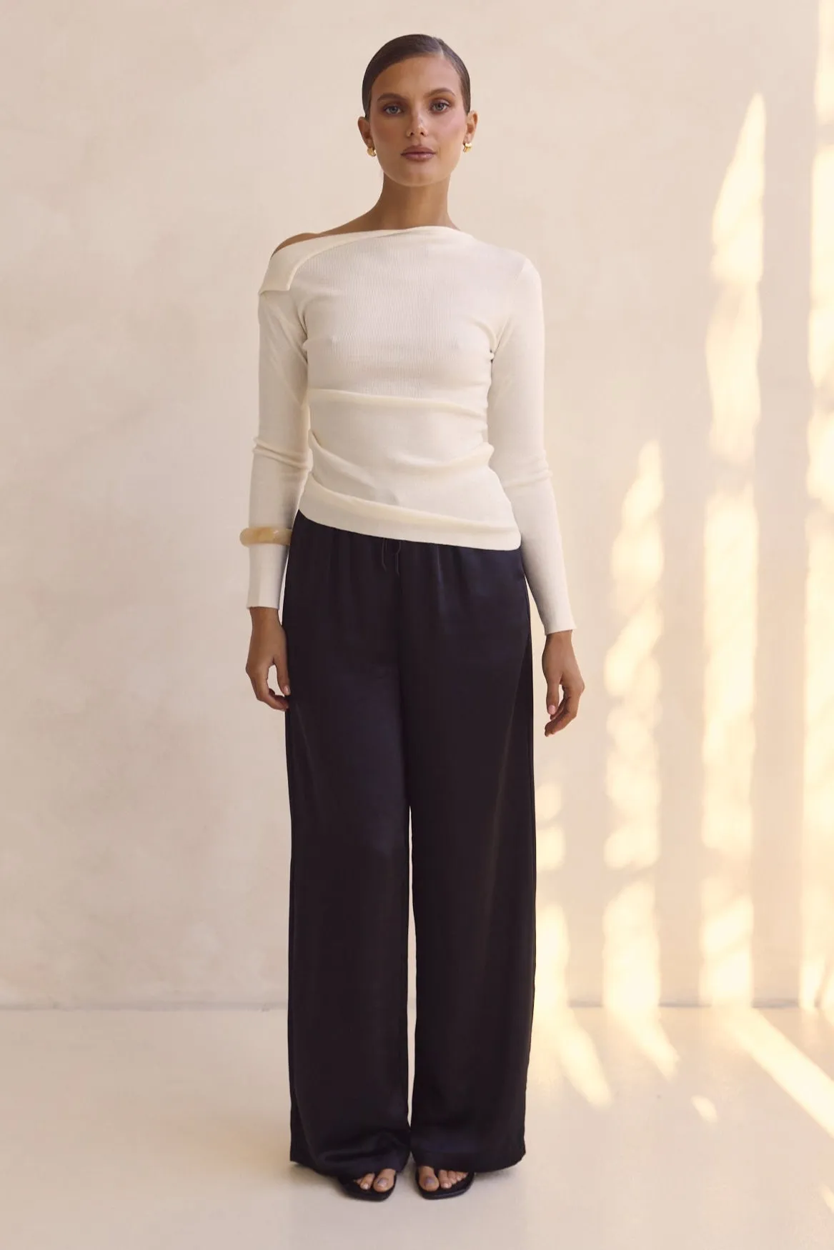 Tanya Knit Top (Cream) sold by Runway Scout product image thumbnail 4