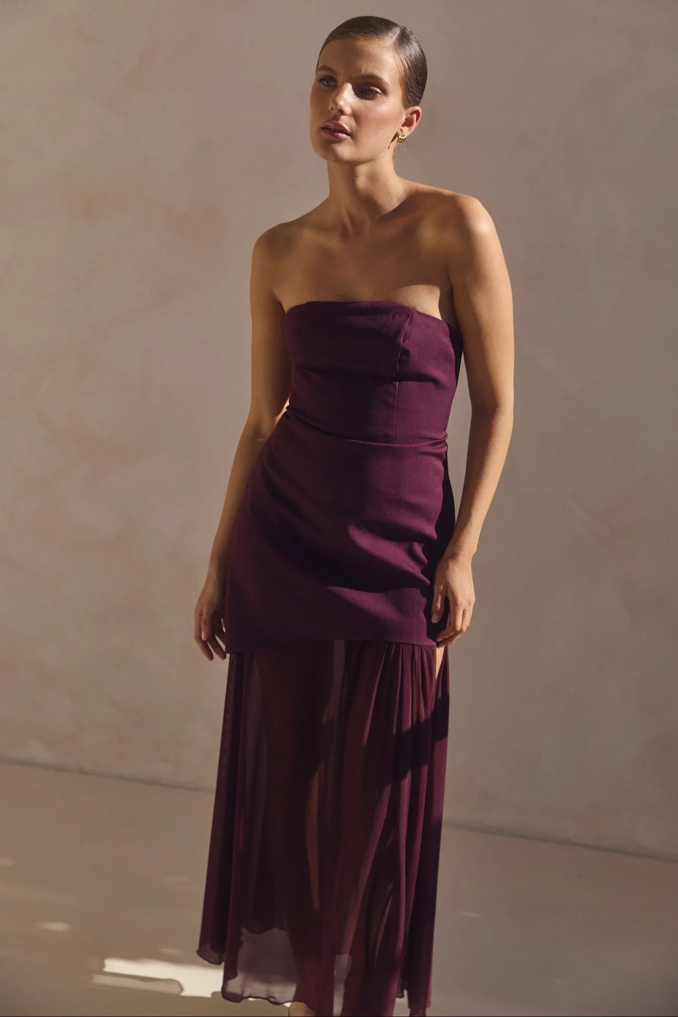 Juliana Maxi Dress (Plum) sold by Runway Scout product image thumbnail 5