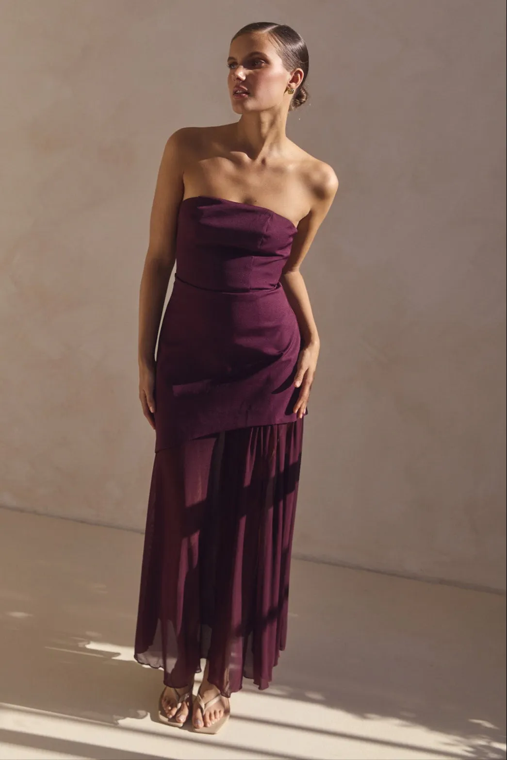 Juliana Maxi Dress (Plum) sold by Runway Scout product image thumbnail 2