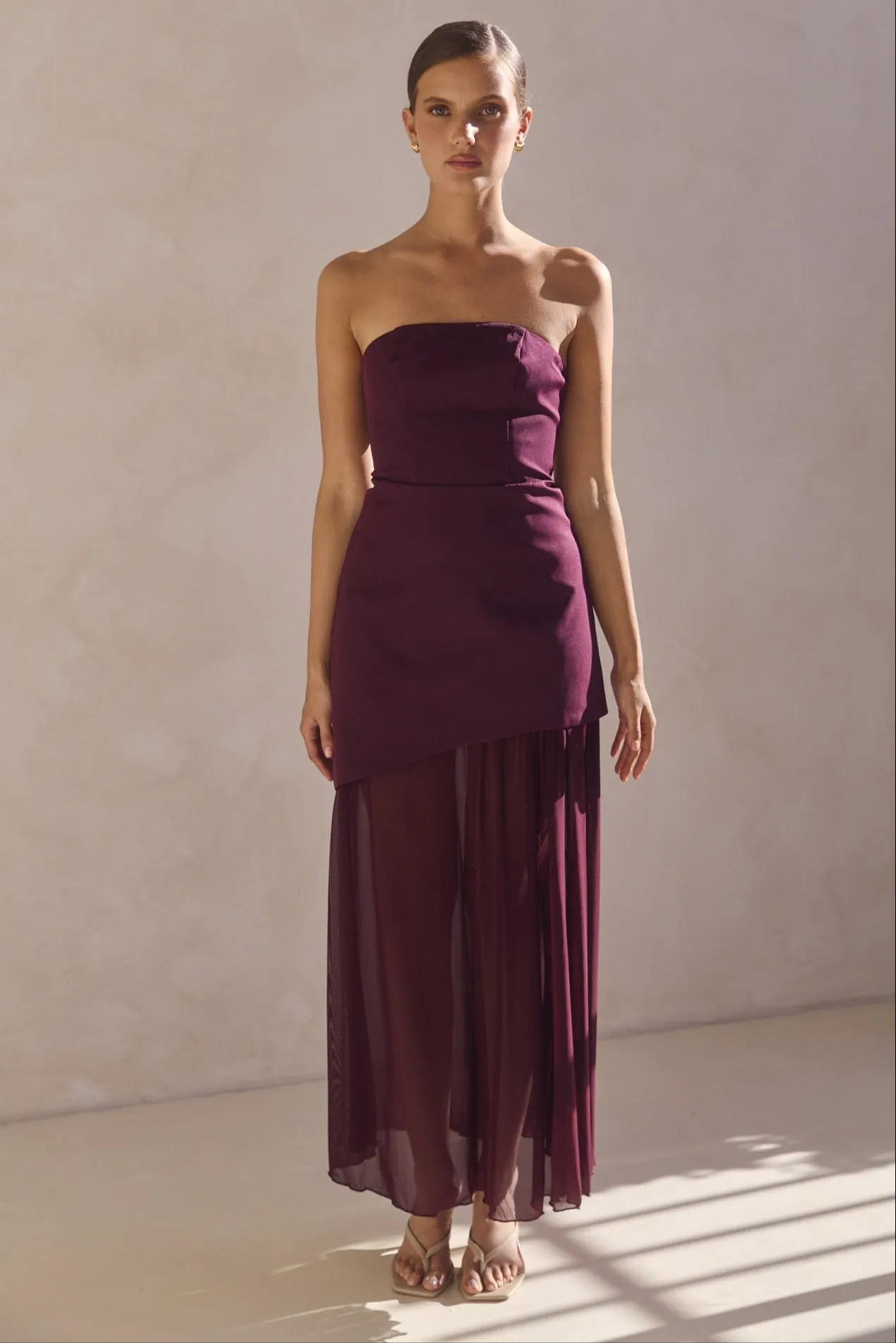 Juliana Maxi Dress (Plum) sold by Runway Scout product image thumbnail 4