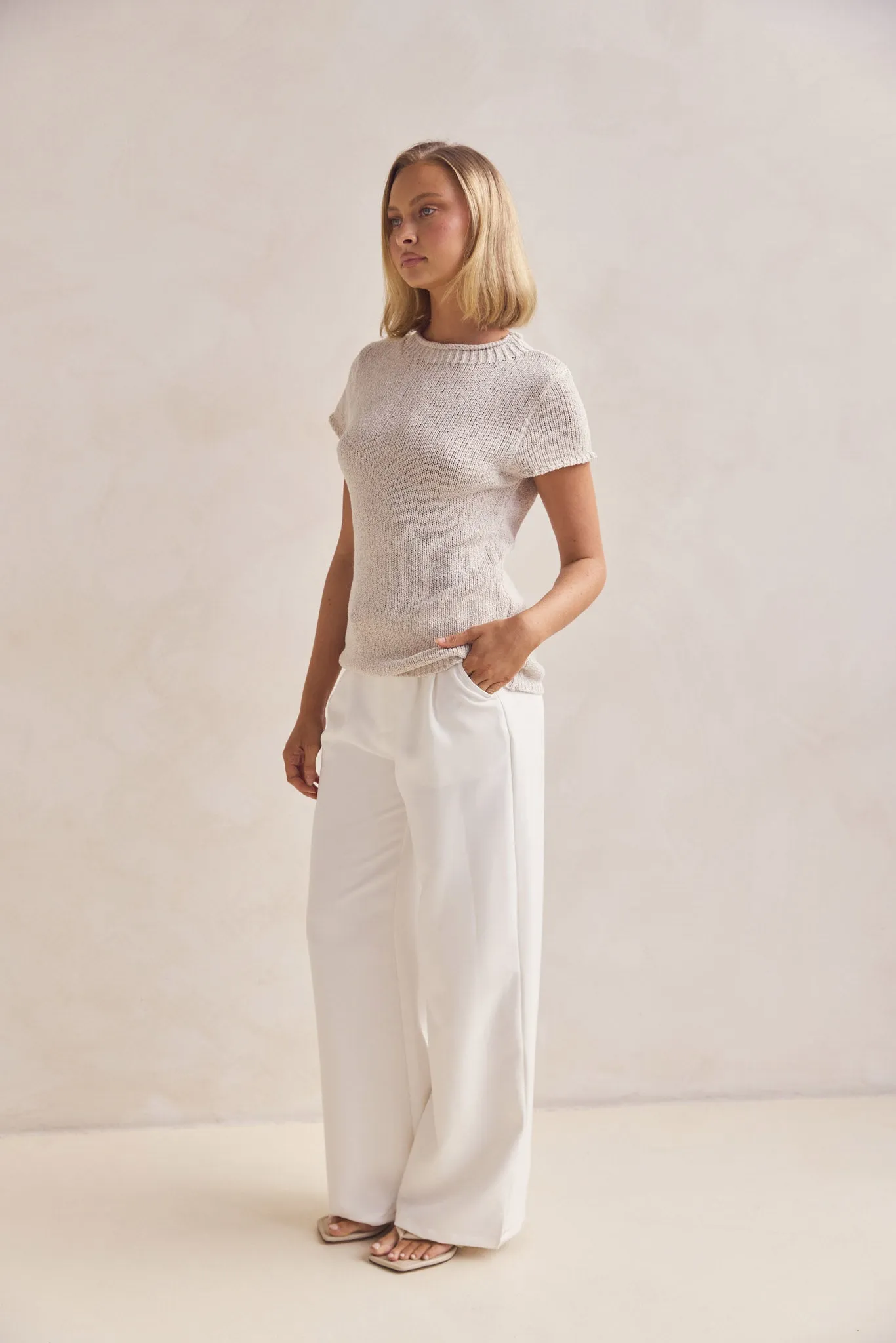 Jolie Knit Top (Sand) sold by Runway Scout product image thumbnail 5