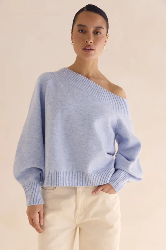 Emilee Knit Jumper (Blue) sold by Runway Scout