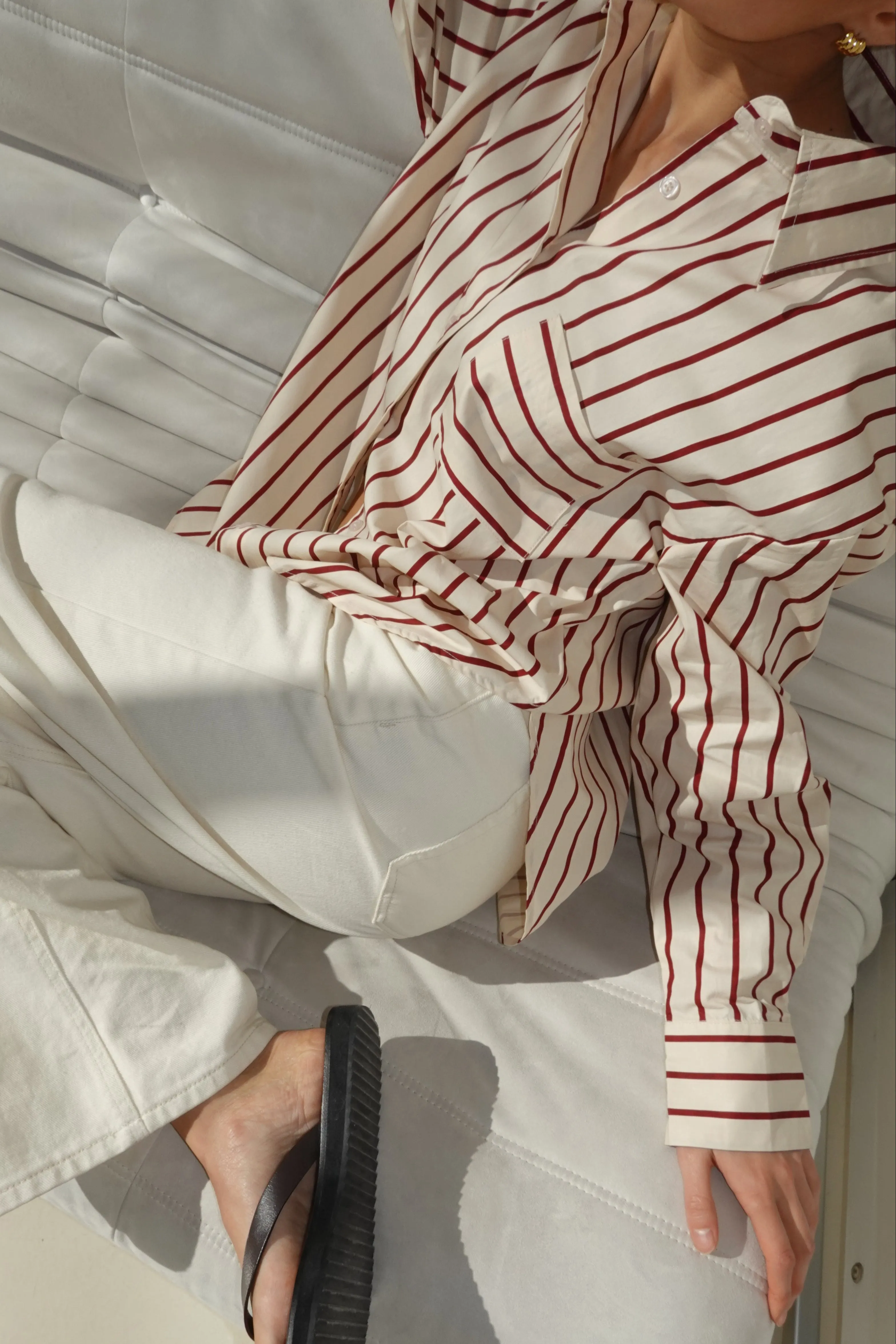 Athena Shirt (Cream) sold by Runway Scout product image thumbnail 3