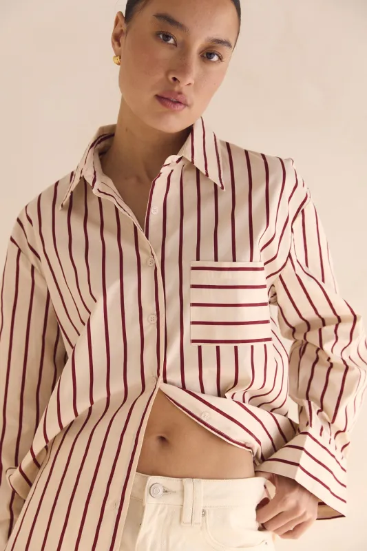 Athena Shirt (Cream) sold by Runway Scout