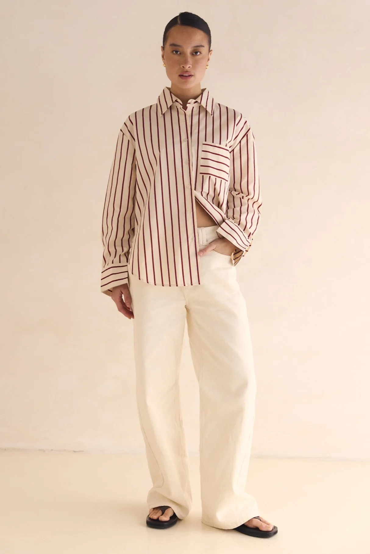 Athena Shirt (Cream) sold by Runway Scout product image thumbnail 5