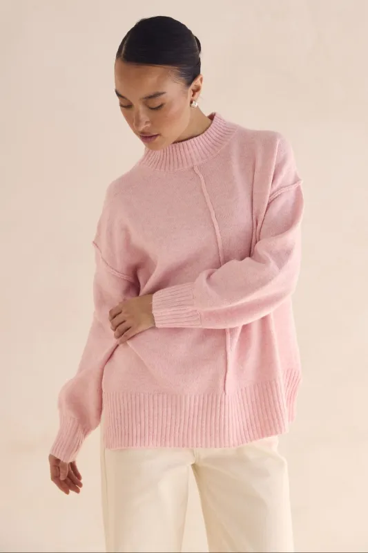 Kelly Knit Jumper (Pink) sold by Runway Scout