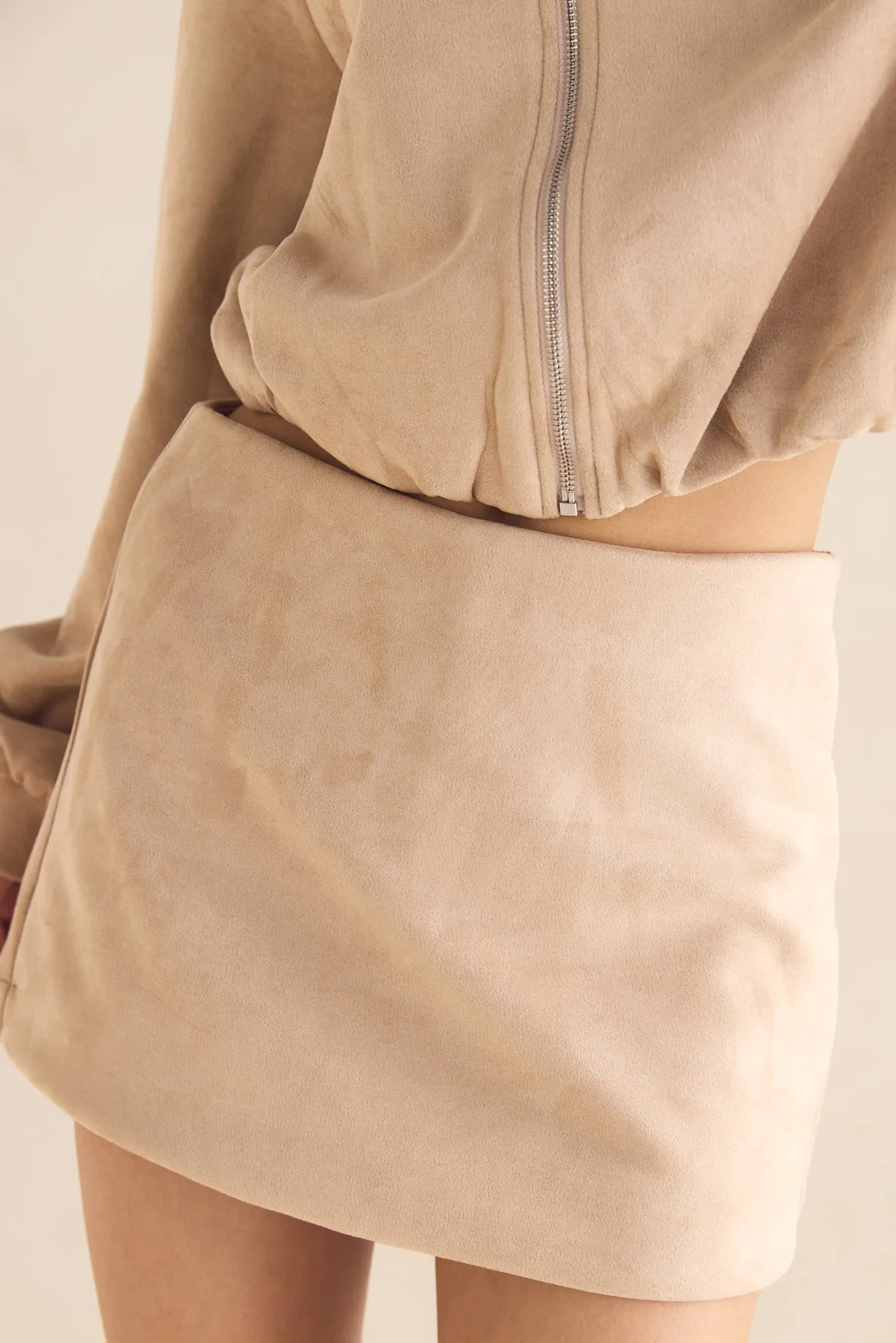 Dylan Mini Skort (Sand) sold by Runway Scout