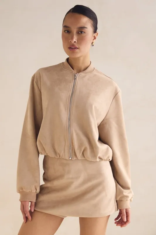 Dylan Bomber (Sand) sold by Runway Scout