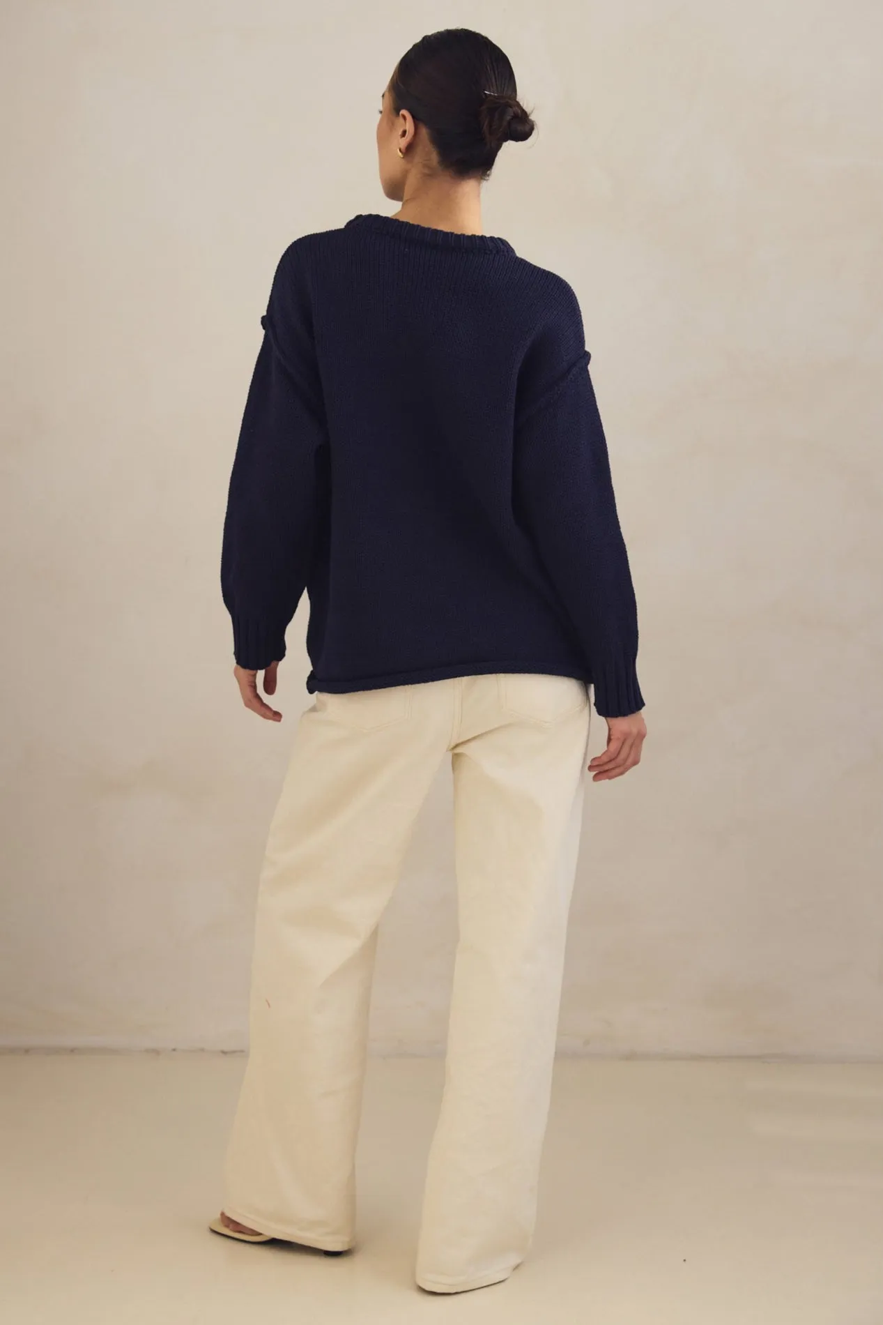 Willow Knit Jumper (Navy) sold by Runway Scout product image thumbnail 5