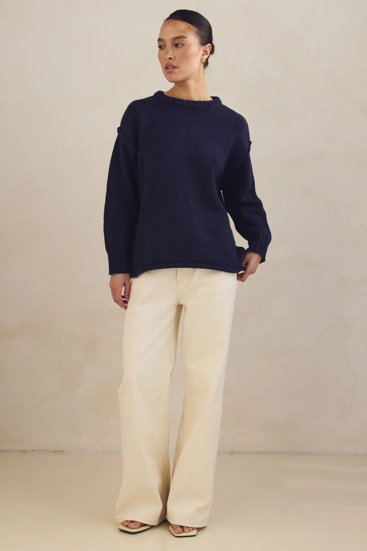 Willow Knit Jumper (Navy) sold by Runway Scout product image thumbnail 2