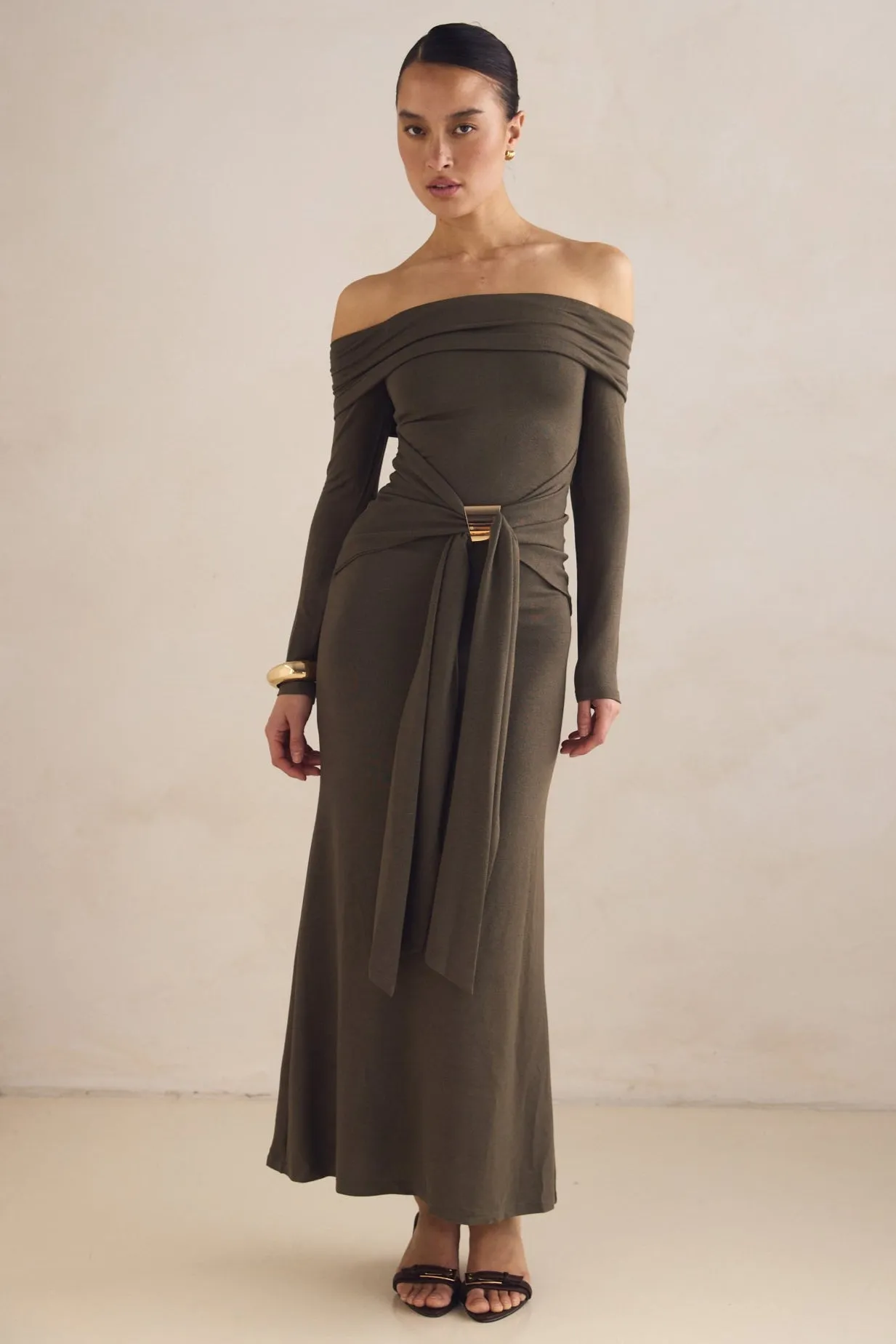 Maeve Maxi Dress (Olive) sold by Runway Scout product image thumbnail 5