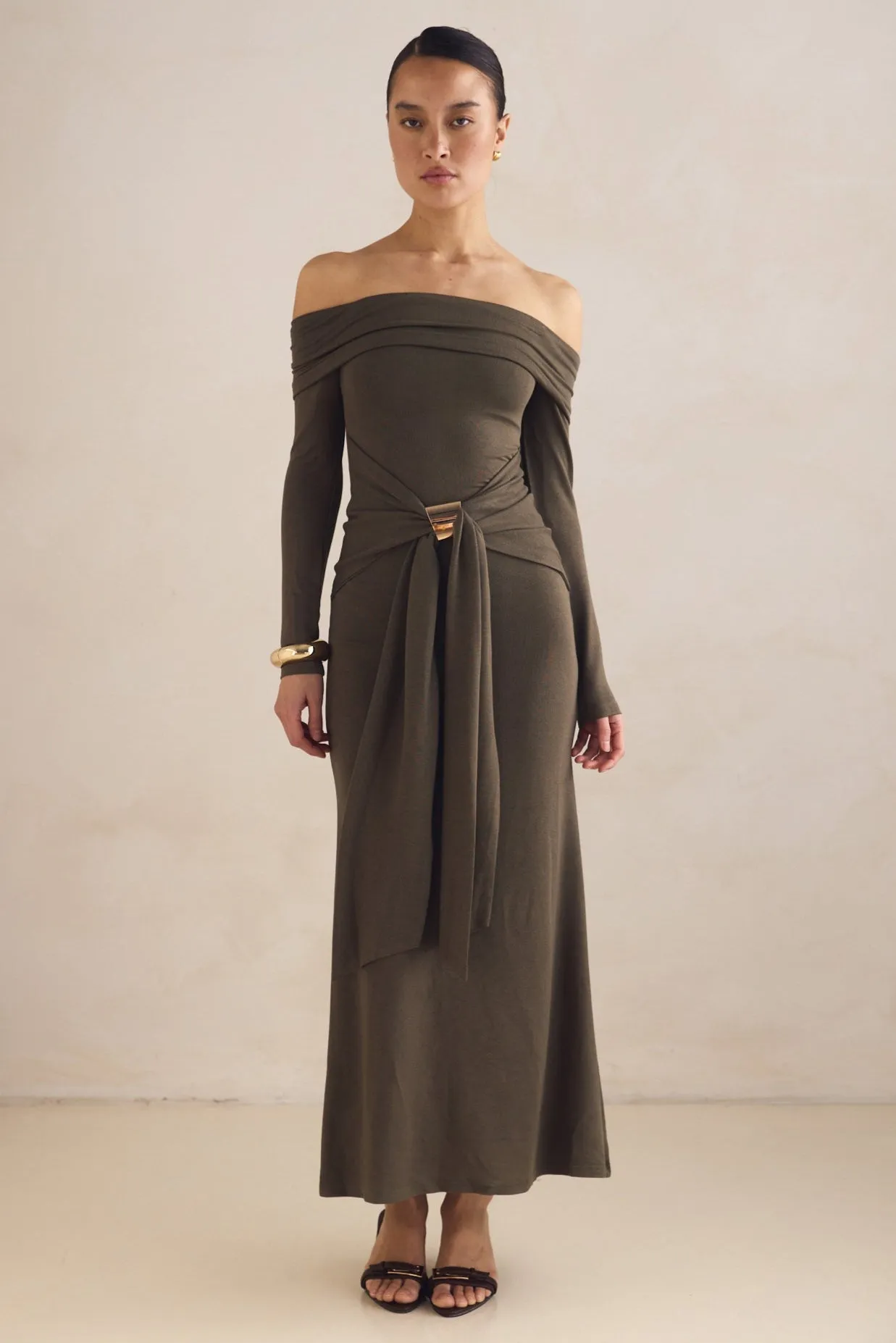 Maeve Maxi Dress (Olive) sold by Runway Scout product image thumbnail 2