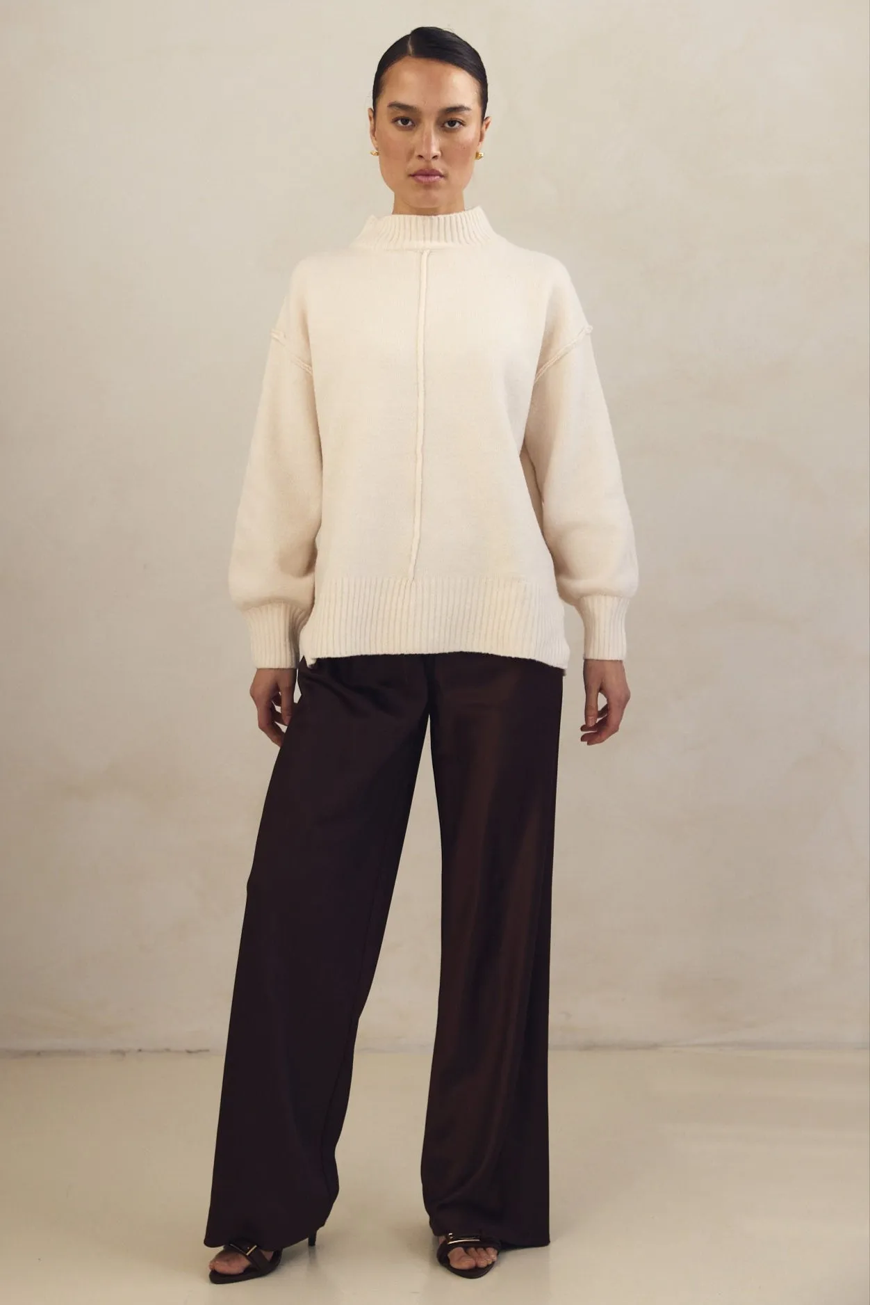 Kelly Knit Jumper (Cream) sold by Runway Scout product image thumbnail 2