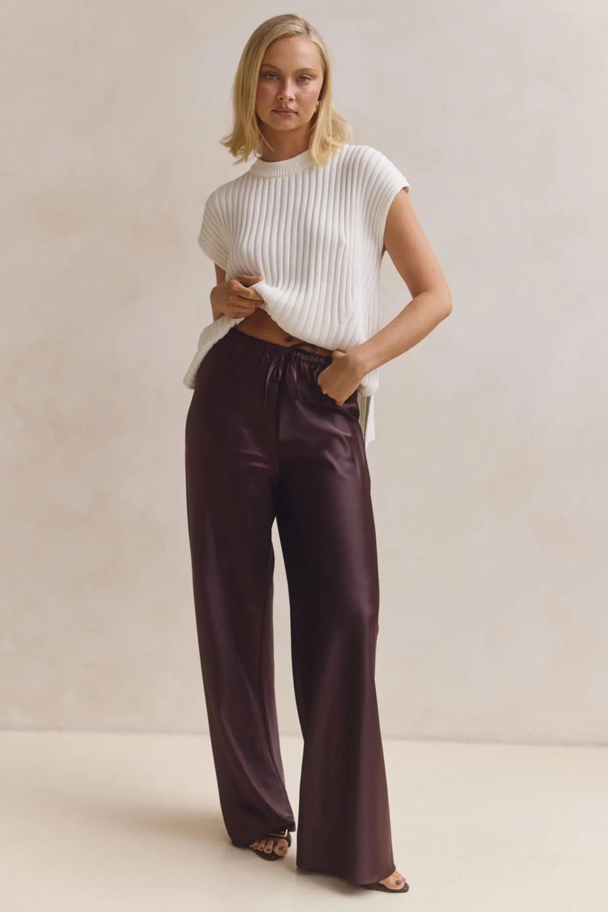 Freya Pant (Chocolate) sold by Runway Scout product image thumbnail 4