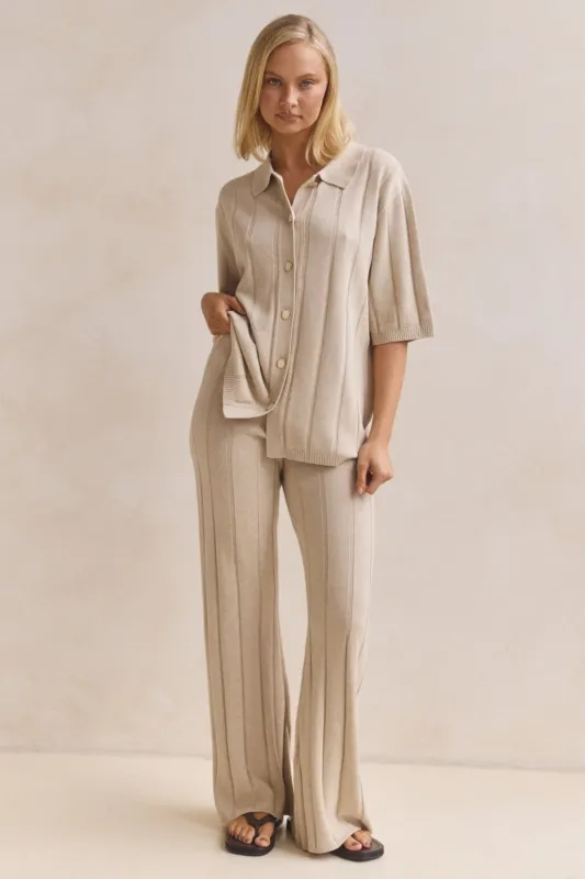 Solace Knit Pant (Oat) sold by Runway Scout