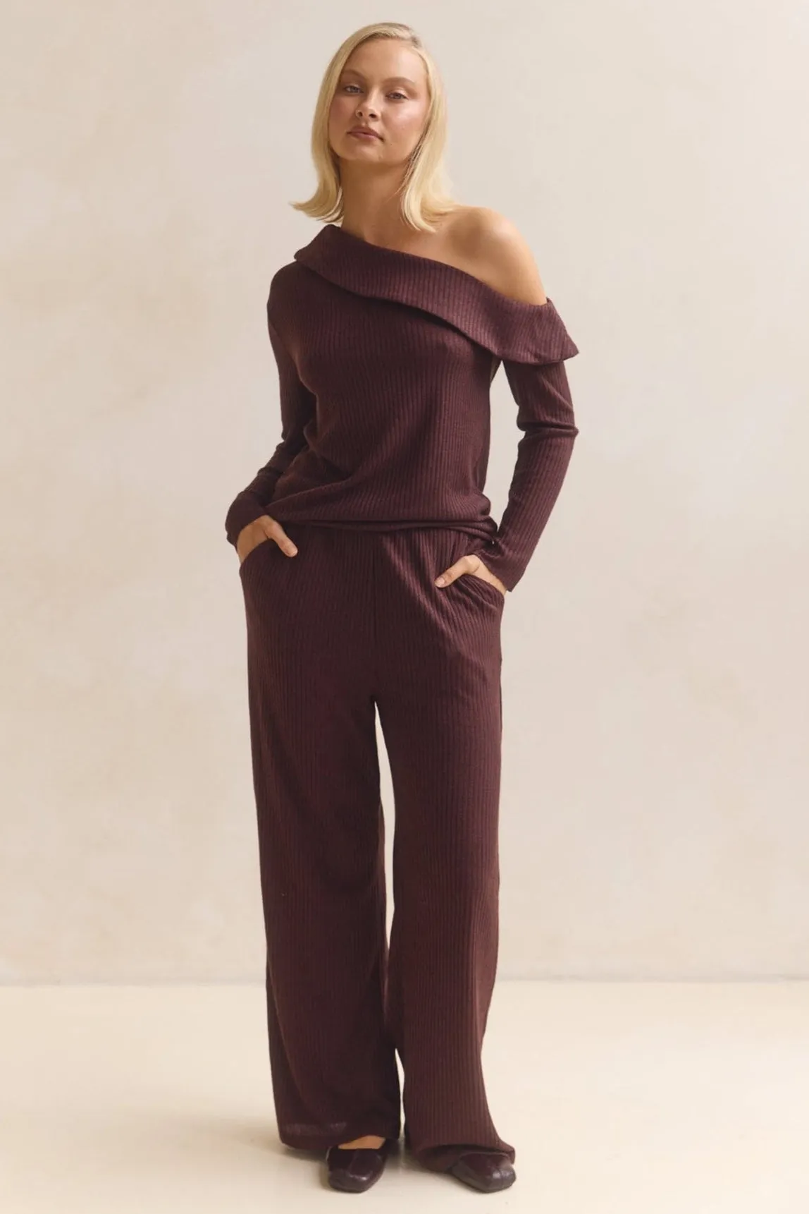 Ellie Knit Set (Chocolate) sold by Runway Scout product image thumbnail 2