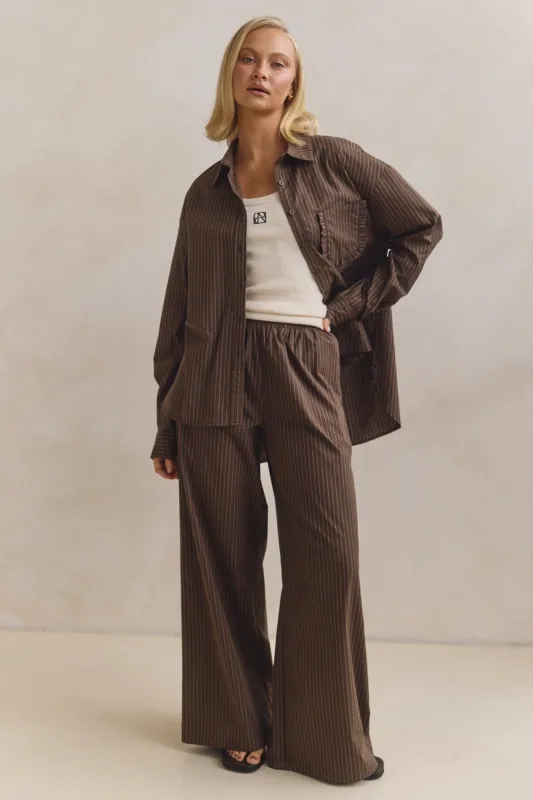 Stevie Pant (Chocolate) sold by Runway Scout