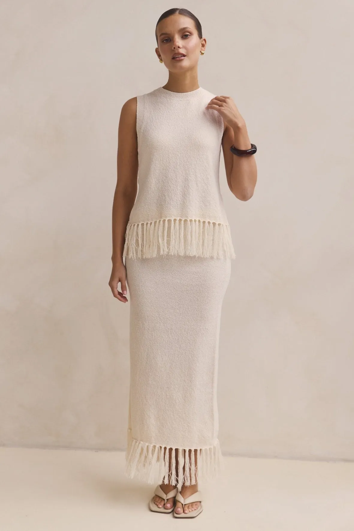 Adele Knit Top (Cream) sold by Runway Scout product image thumbnail 4