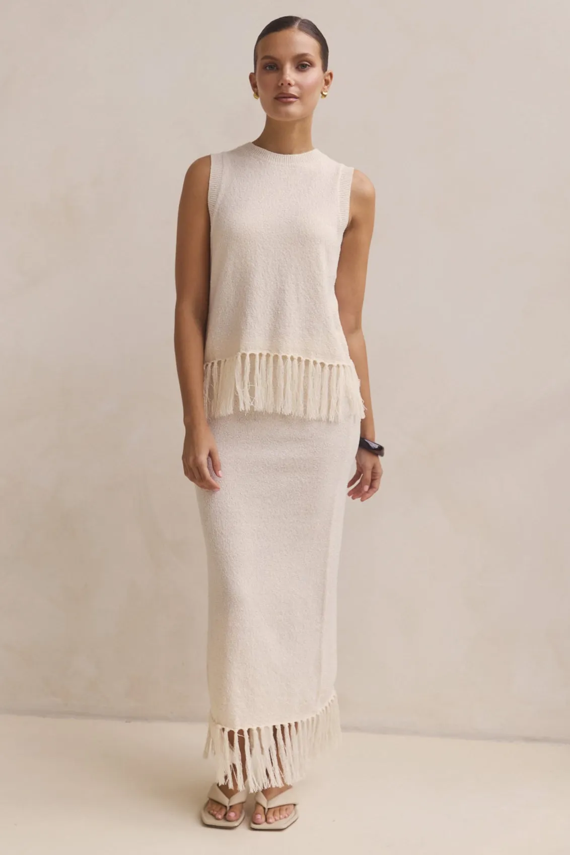 Adele Knit Top (Cream) sold by Runway Scout product image thumbnail 3