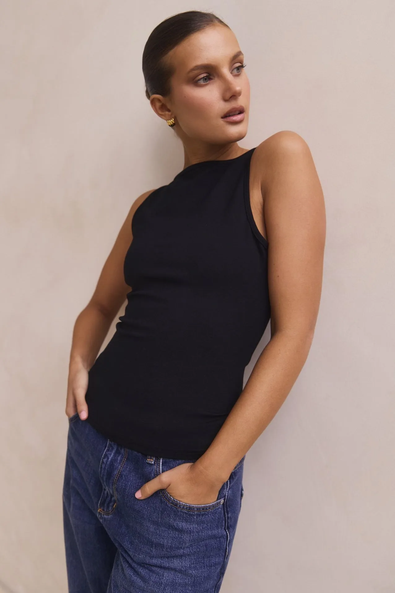 Azaria Top (Black) sold by Runway Scout