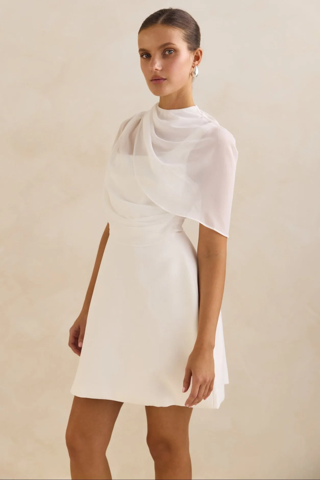 Pixie Mini Dress (White) sold by Runway Scout product image thumbnail 5