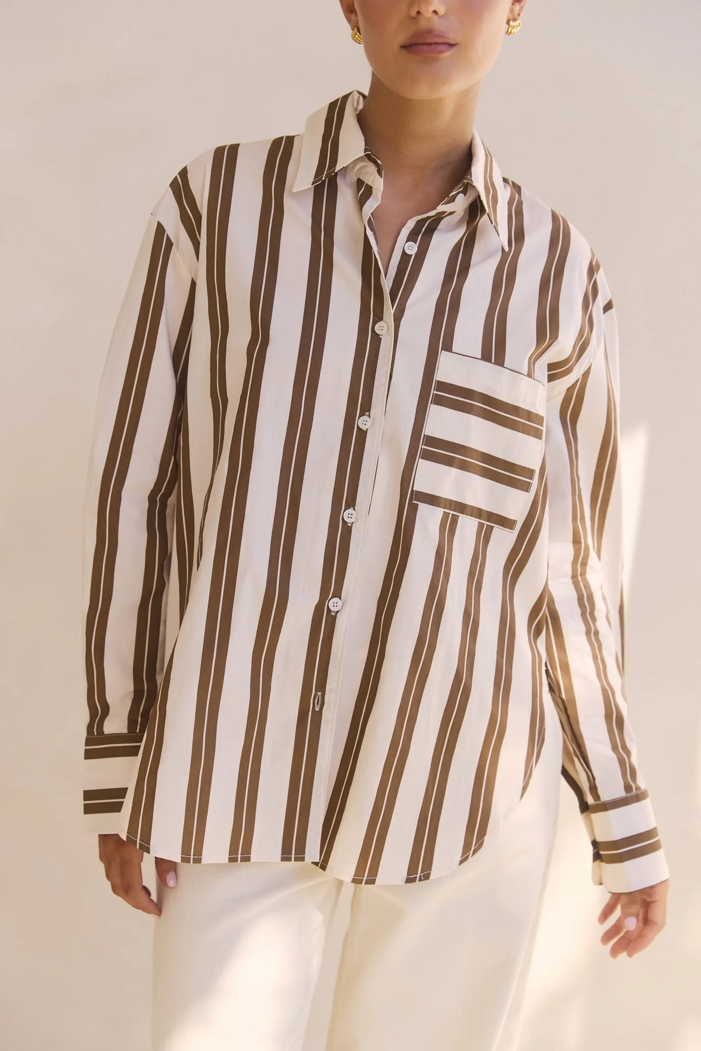 Athena Shirt (Brown) sold by Runway Scout product image thumbnail 4