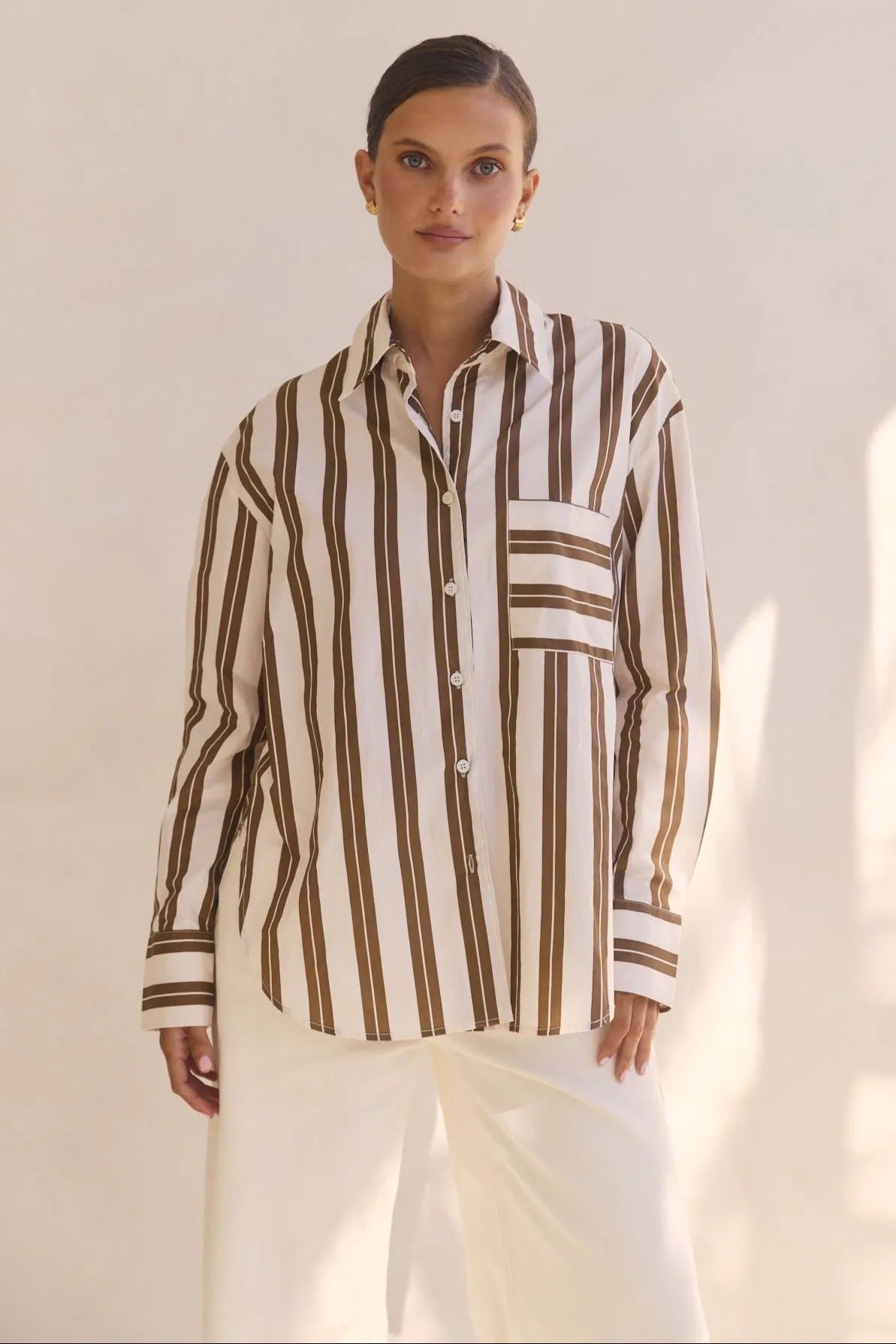 Athena Shirt (Brown) sold by Runway Scout product image thumbnail 3