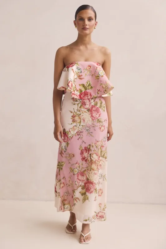 Aurela Maxi Dress (Pink) sold by Runway Scout