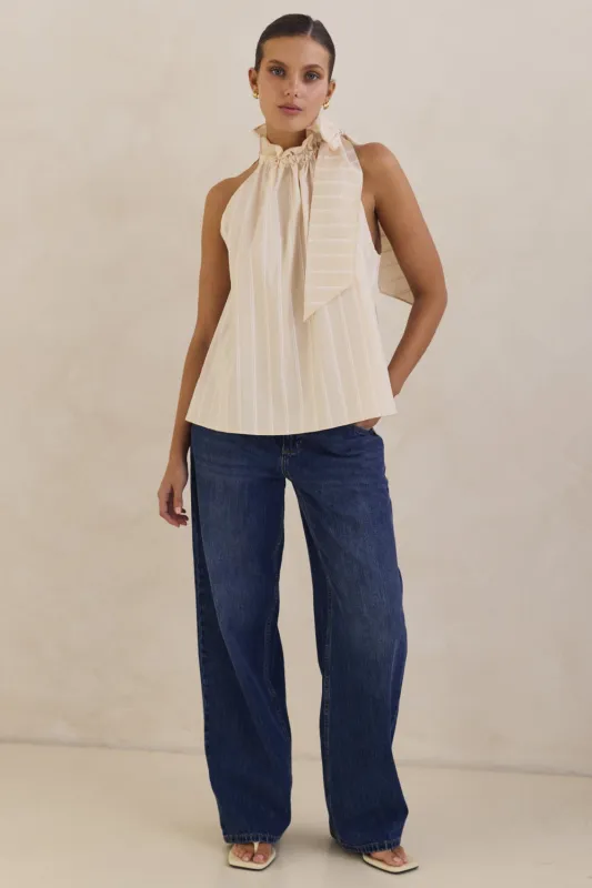 Katarina Top (Beige) sold by Runway Scout