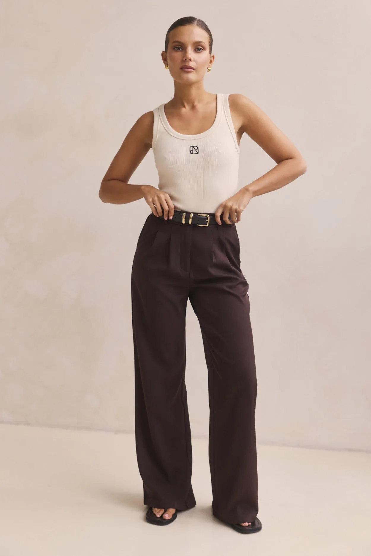 Dahlia Pant (Dark Brown) sold by Runway Scout product image thumbnail 5