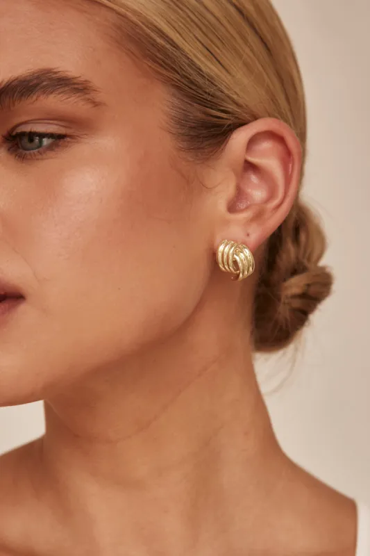 Bellan Earrings (Gold) sold by Runway Scout