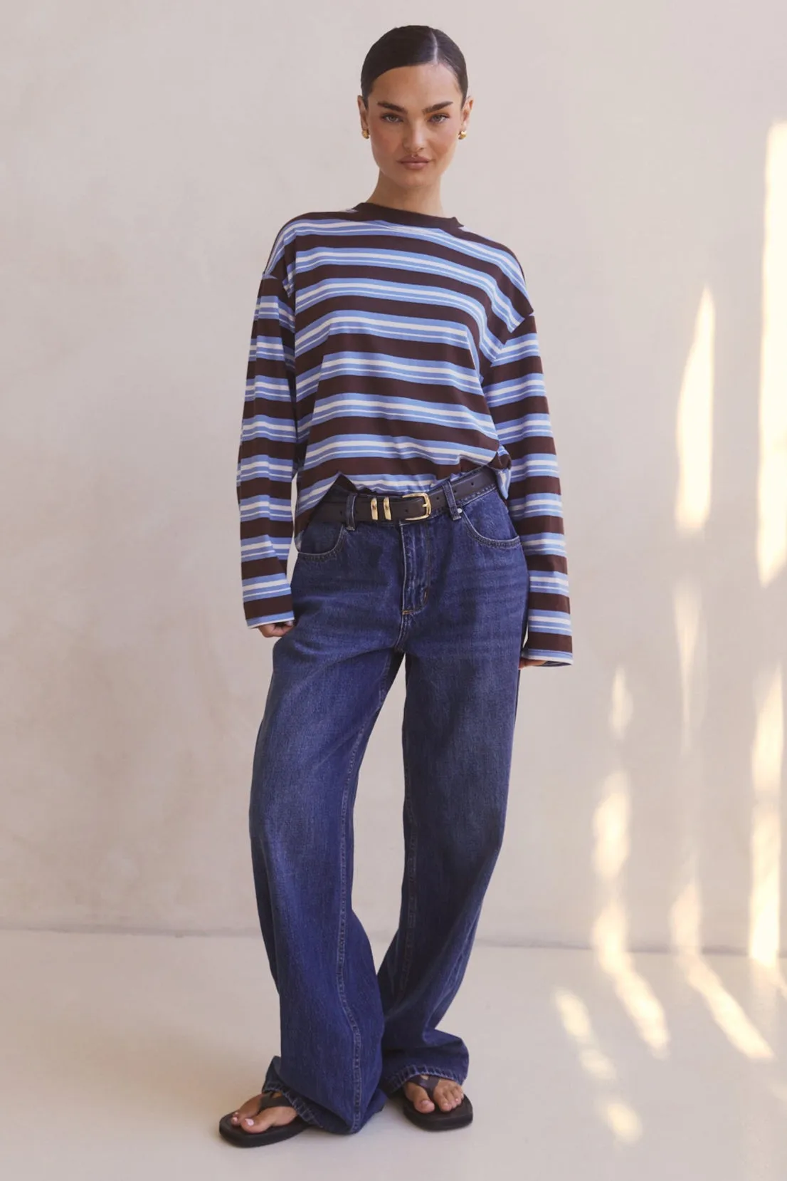 Kyra Long Sleeve Top (Chocolate) sold by Runway Scout product image thumbnail 2