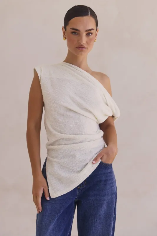 Evryn Top (Cream) sold by Runway Scout