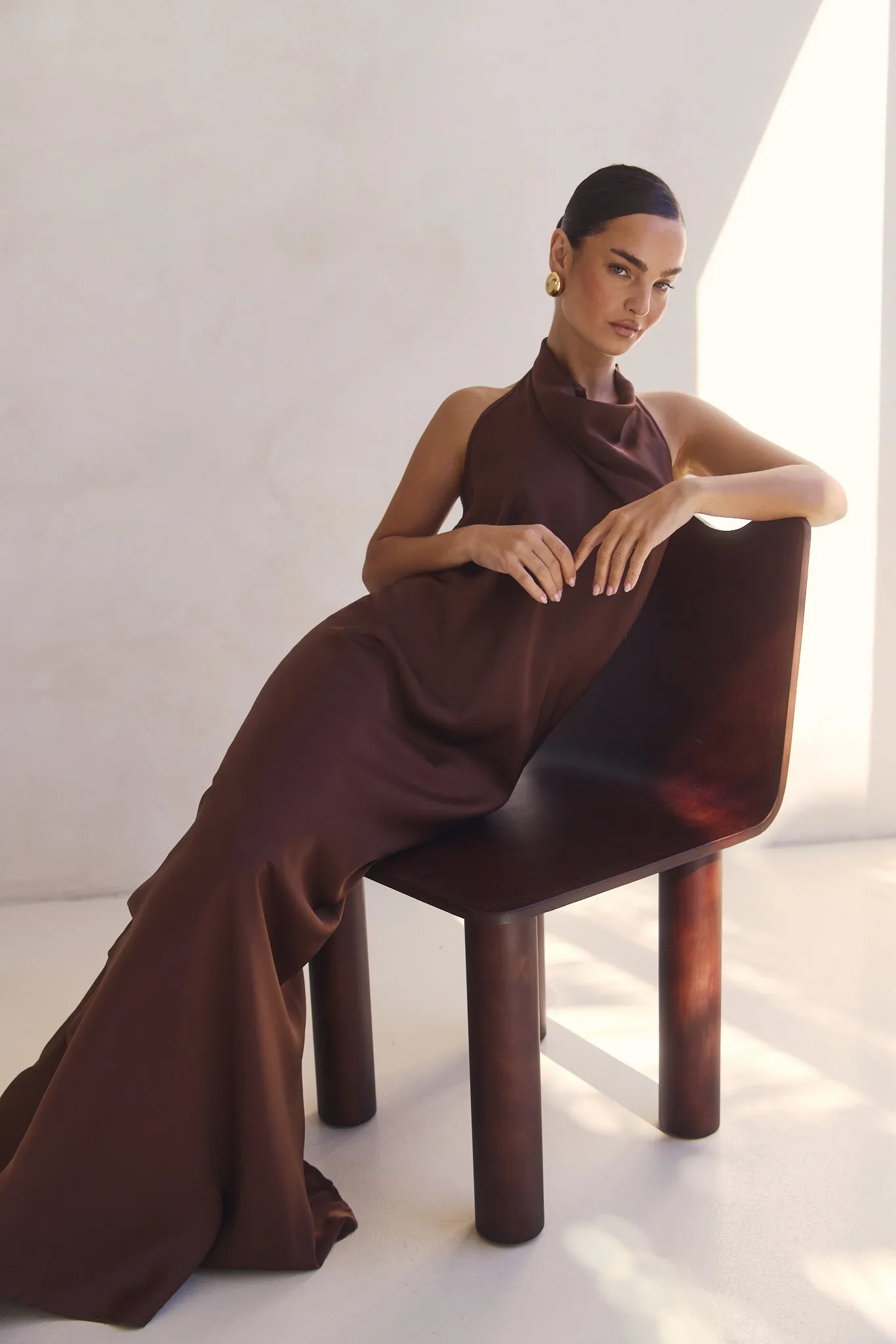 Kaila Maxi Dress (Chocolate) sold by Runway Scout product image thumbnail 2