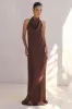 Kaila Maxi Dress (Chocolate) sold by Runway Scout