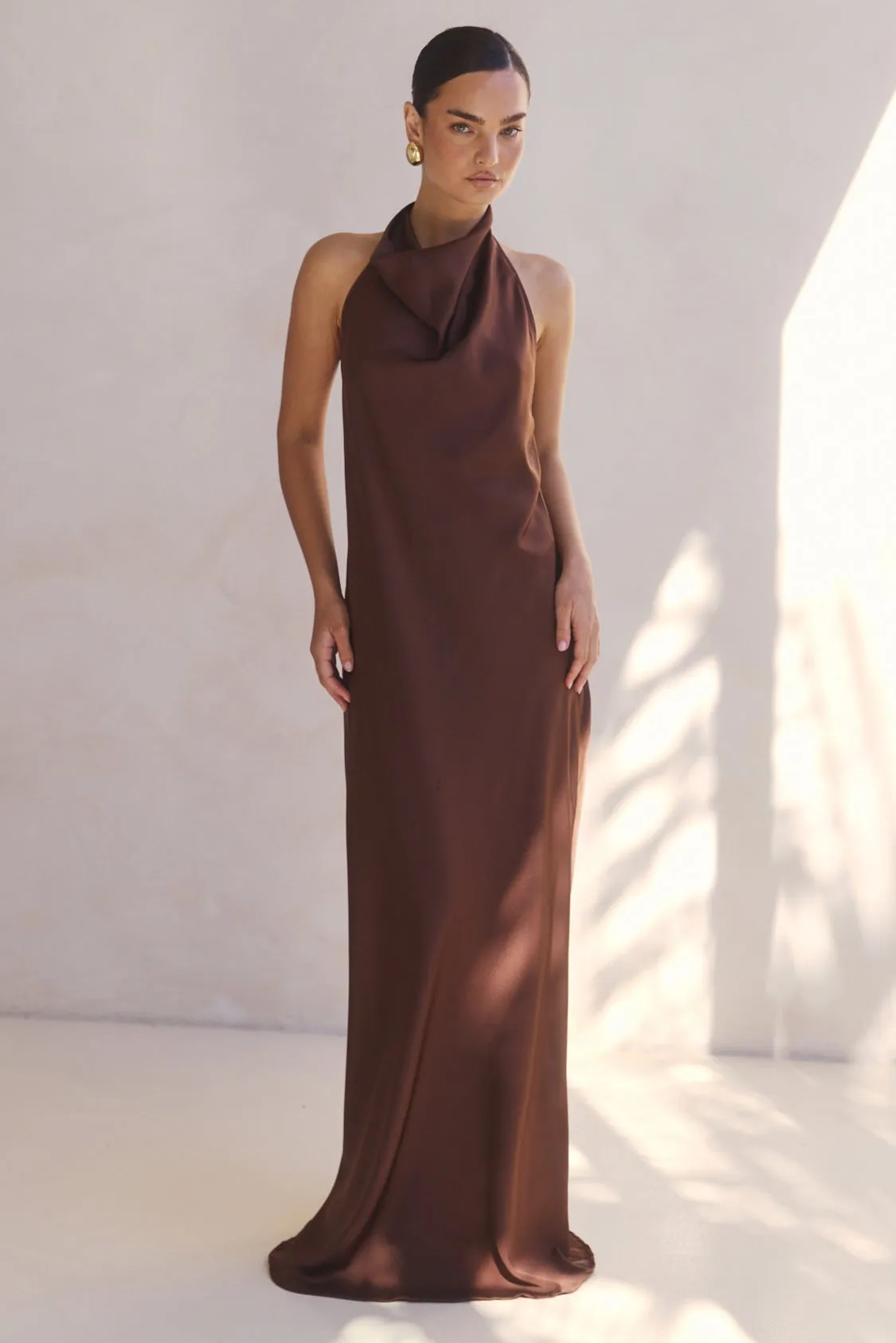 Kaila Maxi Dress (Chocolate) sold by Runway Scout product image thumbnail 3