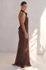 Kaila Maxi Dress (Chocolate) sold by Runway Scout