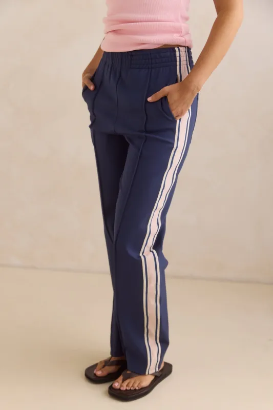 Romy Pant (Navy) sold by Runway Scout