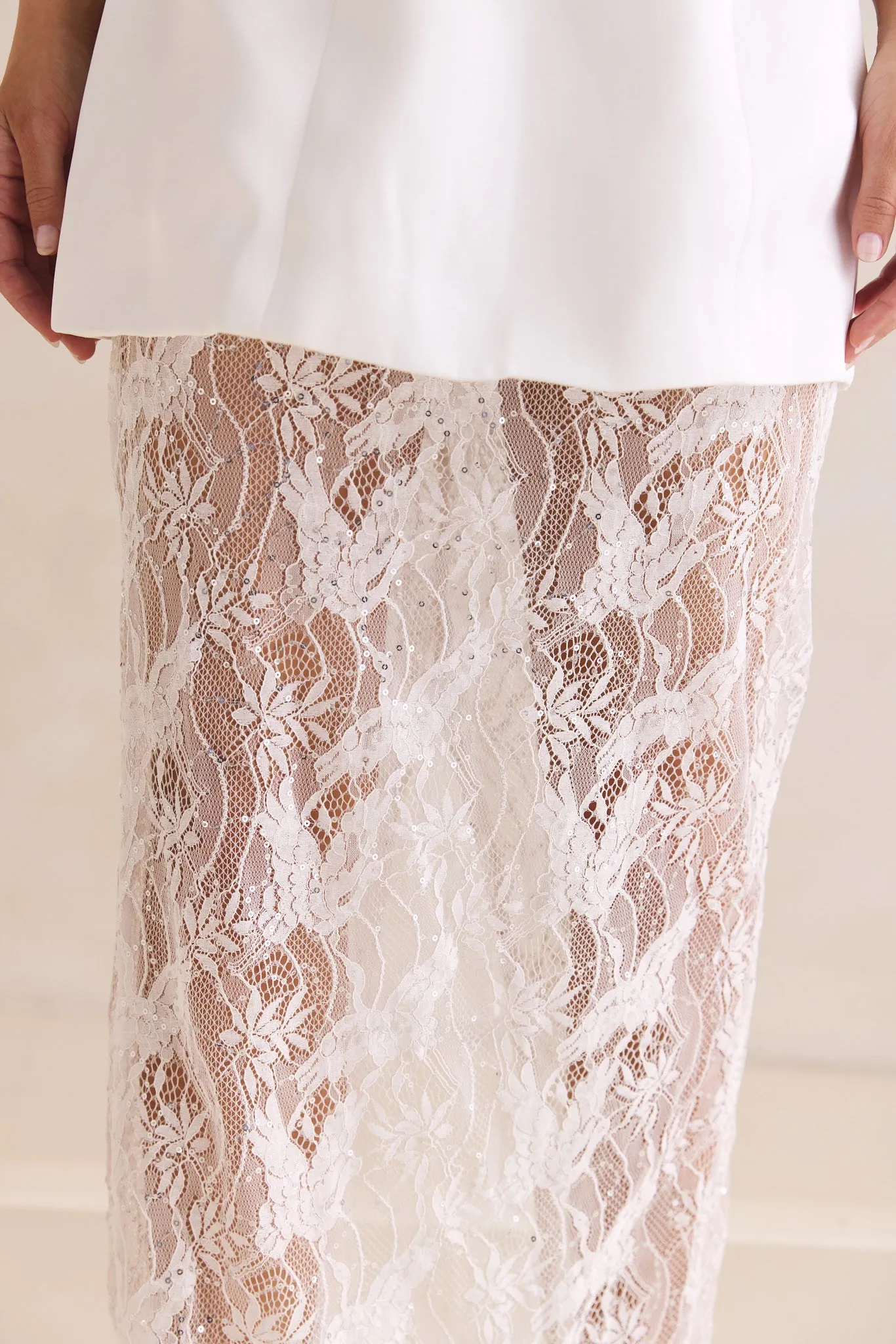 Skylar Maxi Dress (White) sold by Runway Scout product image thumbnail 4