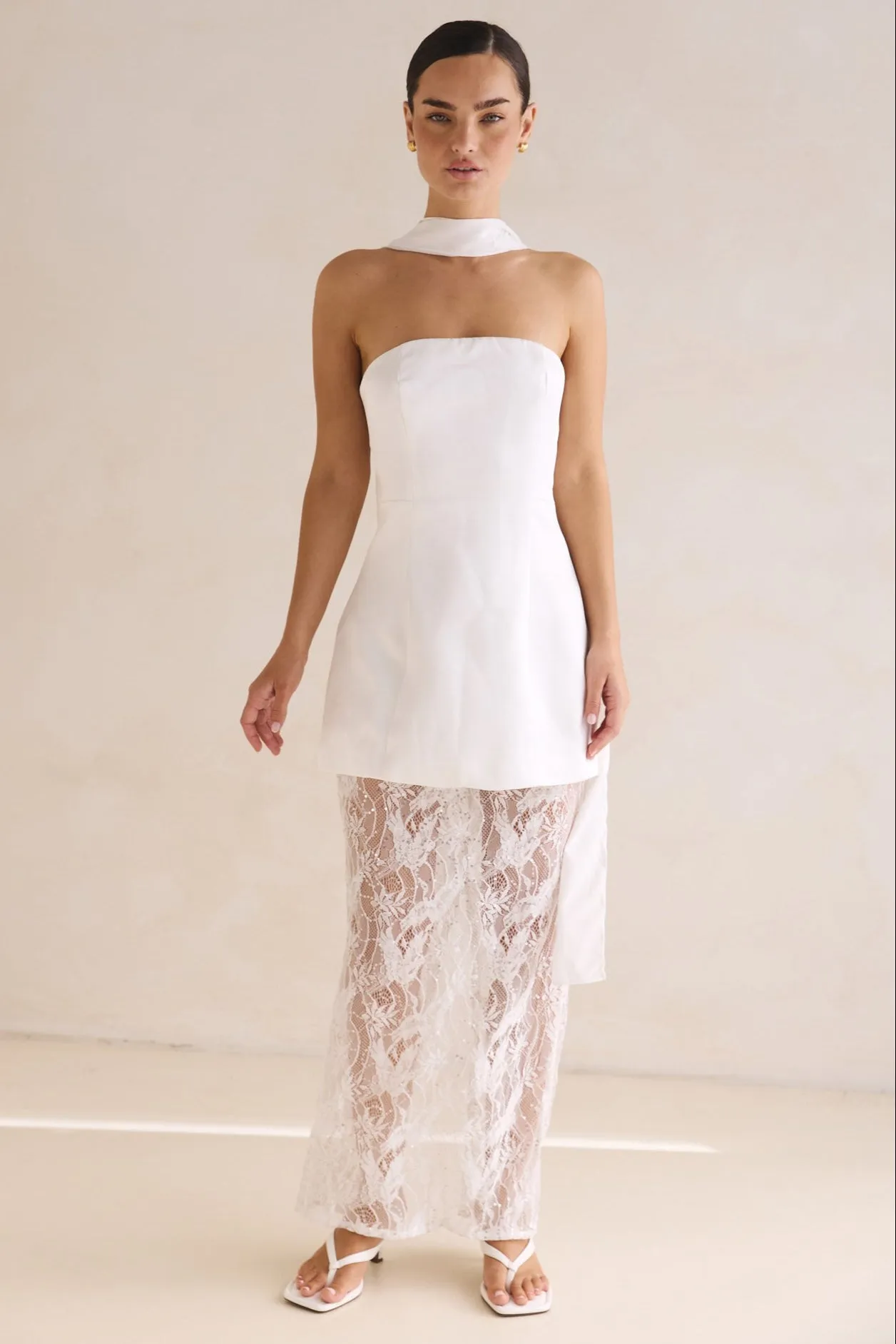Skylar Maxi Dress (White) sold by Runway Scout product image thumbnail 3