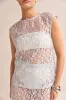 Jaida Lace Top (Blue) sold by Runway Scout